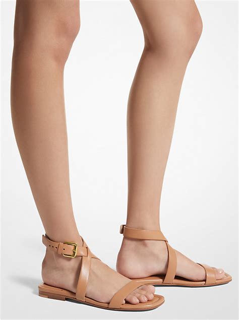 michael michael kors bridgette|Bridgette Leather Sandal .